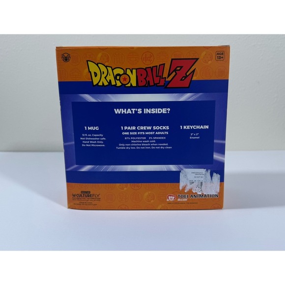 DRAGON BALL Z GIFT SET 12 OZ Mug, Socks, & Keychain -‎ Brand New Sealed - Picture 3 of 8